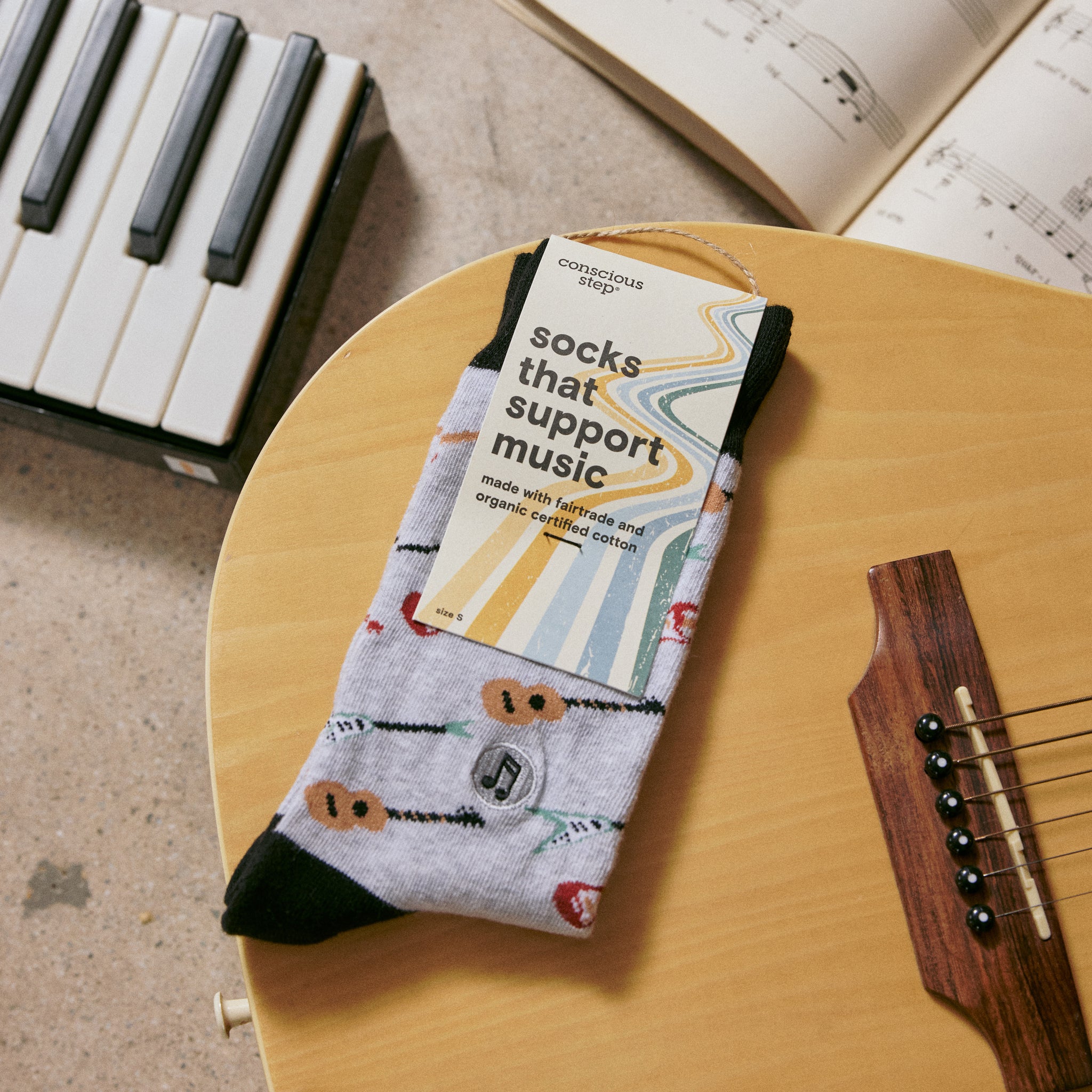 Socks that Support Music - Conscious Step